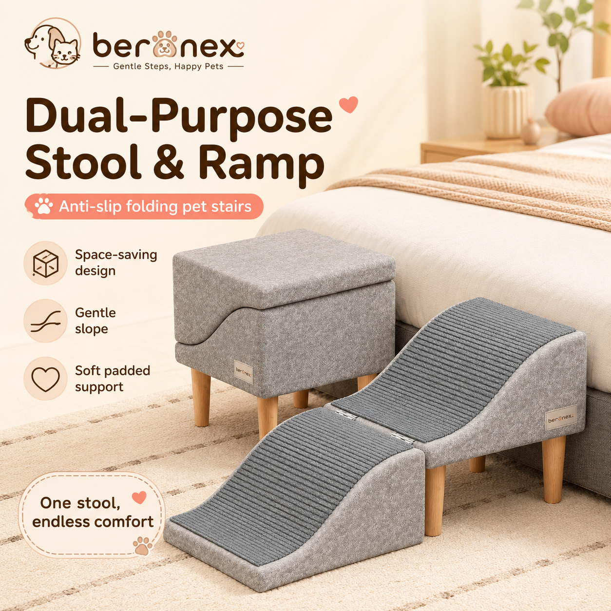 Adjustable Pet Steps for Dogs