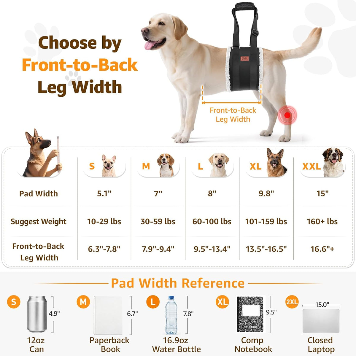 Supportive Mobility Sling for Large Dogs