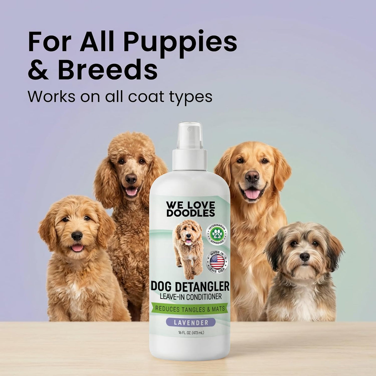 Effortless Tangle-Free Dog Coat Spray