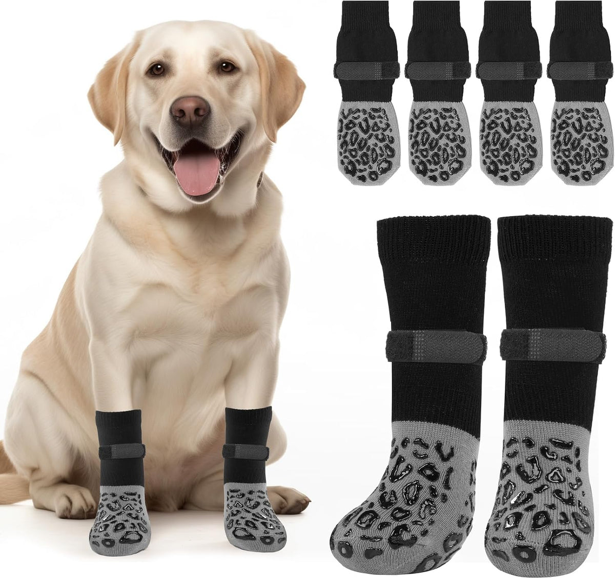 Premium Non-Slip Dog Socks for Safety and Comfort