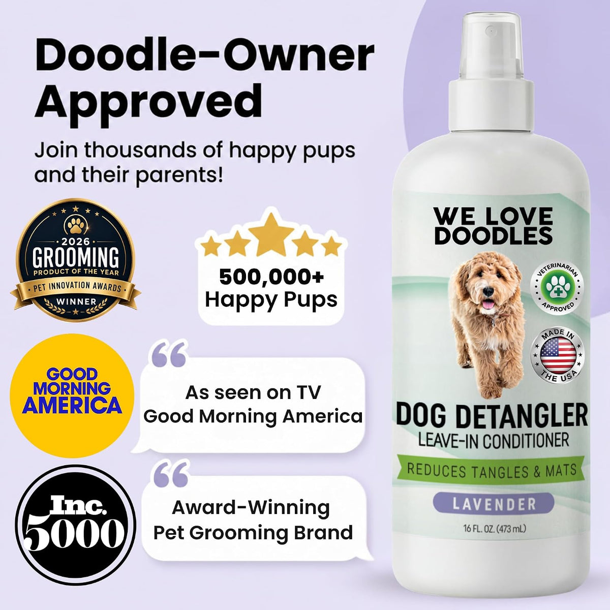 Effortless Tangle-Free Dog Coat Spray