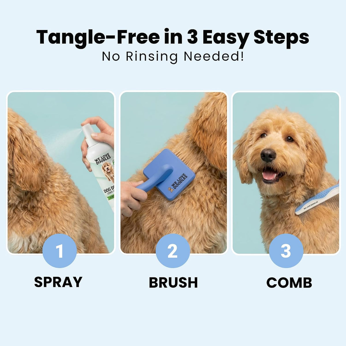 Effortless Tangle-Free Dog Coat Spray
