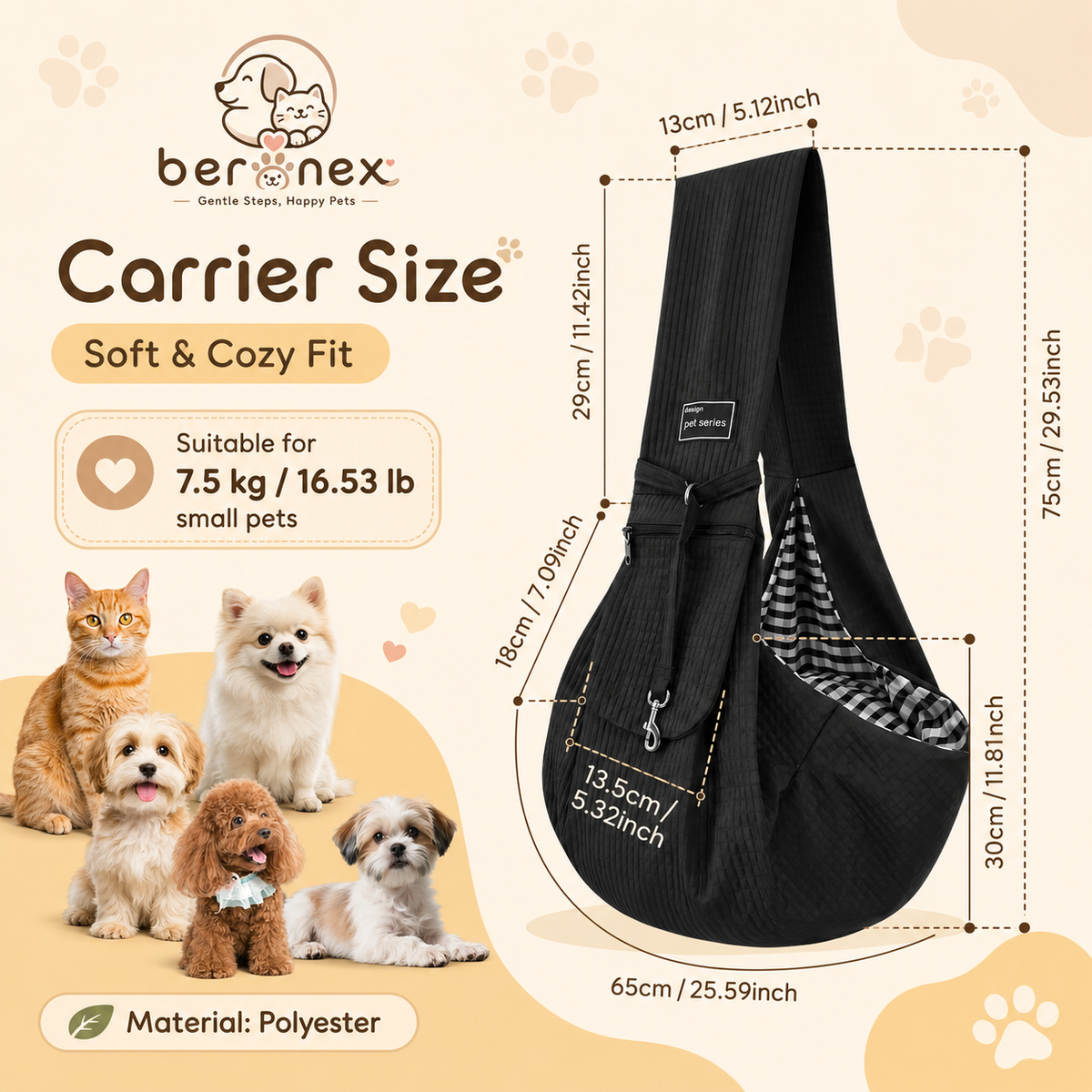 SafeComfort Pet Carrier Backpack