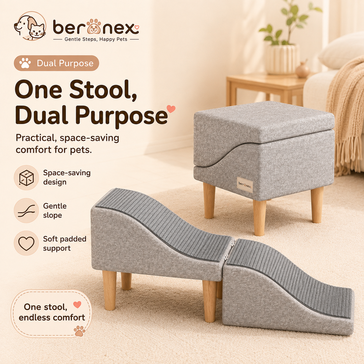 Adjustable Pet Steps for Dogs